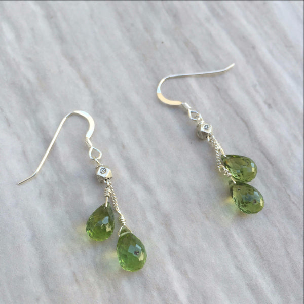 Peridot Earrings E-7