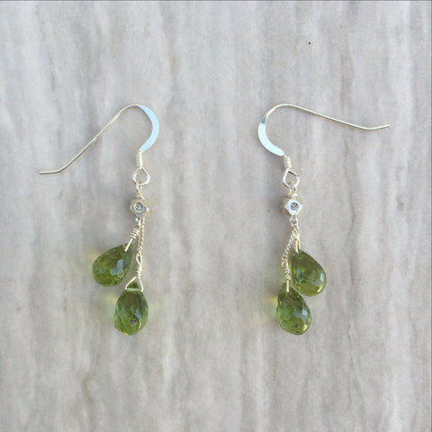 Peridot Earrings E-7